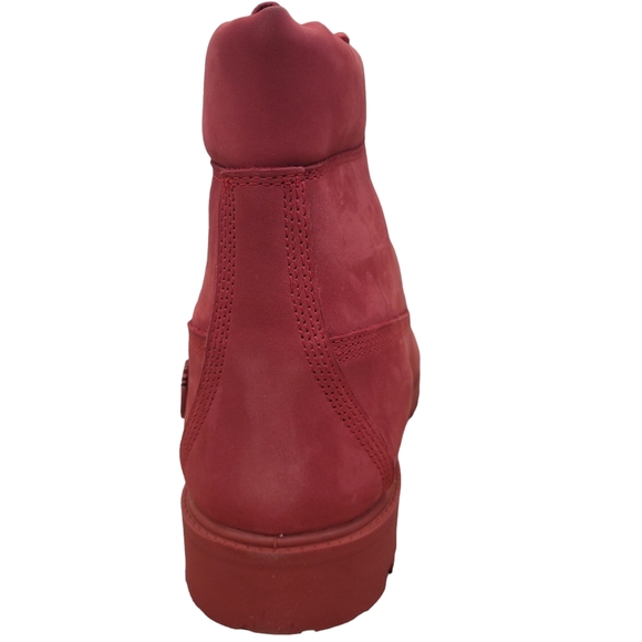 Timberland 6 Inch Premium Waterproof Boot Triple Red Mens New TB0A61Z2F41 - Picture 6 of 10